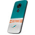 NFL Miami Dolphins White Striped Moto E5 Play Skin